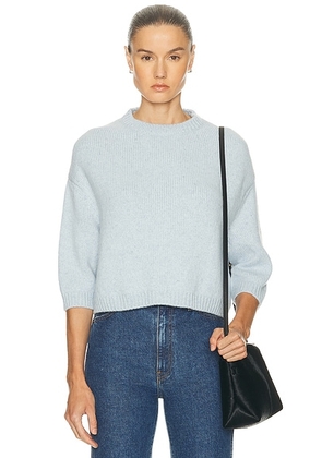 KHAITE Sabina Cashmere Sweater in Atmosphere - Blue. Size L (also in M).