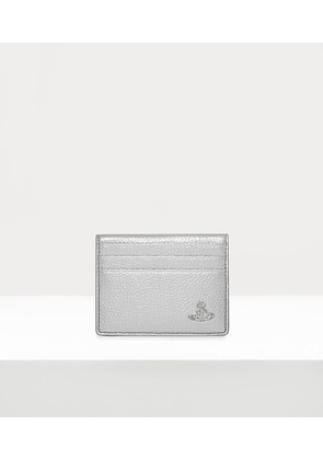 Vivienne Westwood Card Holder Faux Leather Silver One Size Men