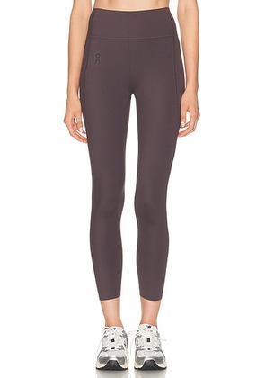 On Studio 7/8 Legging in Pebble - Brown. Size L (also in M).