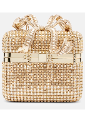 Self-Portrait Mini crystal-embellished vanity bag