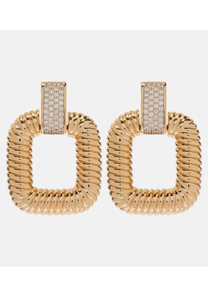 Self-Portrait Knocker crystal-embellished earrings