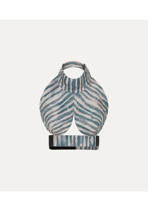 Vivienne Westwood Boob Top Printed Oxford Shirt Painted-stripes 40 Women