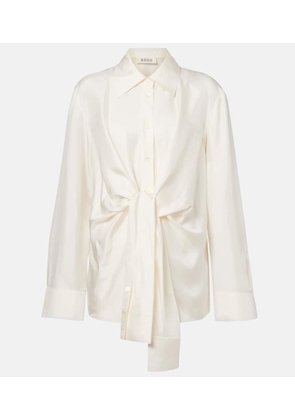 Rohe Draped silk satin shirt