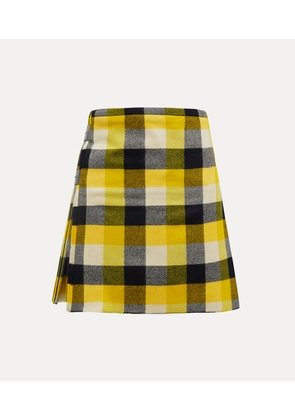 Vivienne Westwood Mini Kilt Check Wool Pixel-check 40 Women