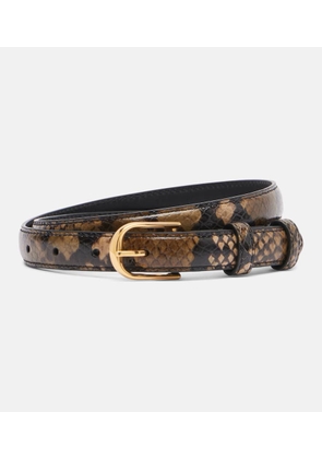 Nili Lotan Jane snake-effect leather belt