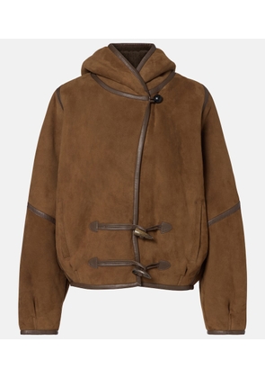 Isabel Marant Amiel leather-trimmed suede jacket