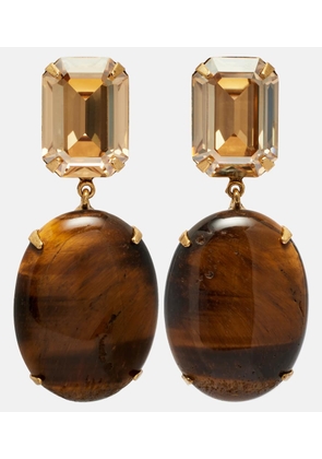 Jennifer Behr Xiomara embellished gold-plated earrings