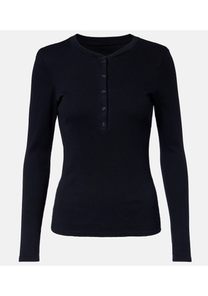 Nili Lotan Jordan cotton Henley shirt