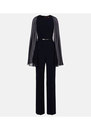 Max Mara Vertice caped cady jumpsuit