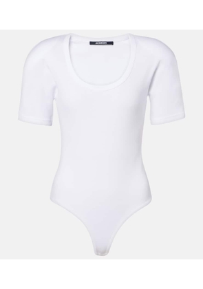 Jacquemus Embroidered cotton bodysuit