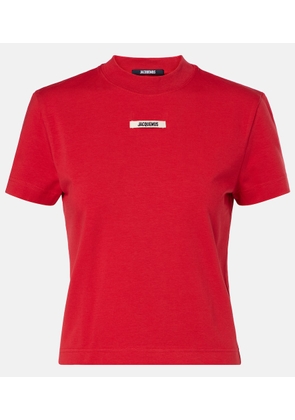 Jacquemus Logo cotton-blend jersey top