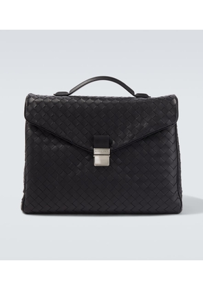 Bottega Veneta Archivist Intrecciato leather briefcase