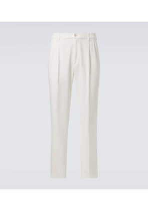 Dunhill Cotton-blend twill tapered pants