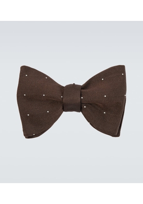 Dunhill Polka-dot silk bow tie