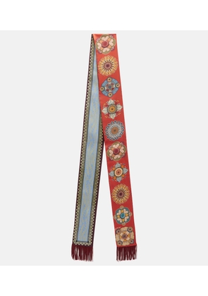 La DoubleJ Printed silk twill scarf