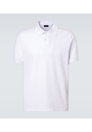 Dunhill Logo embroidered cotton pique polo shirt