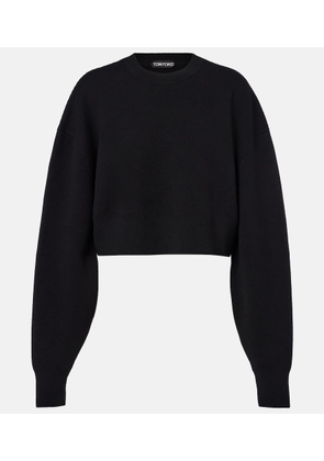 Tom Ford Cropped wool and cashmere-blend sweater