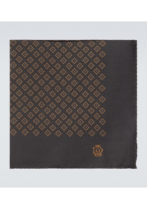 Dunhill Printed silk pocket square