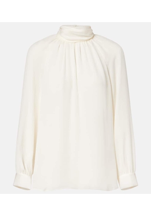 Nili Lotan Axelle silk georgette blouse