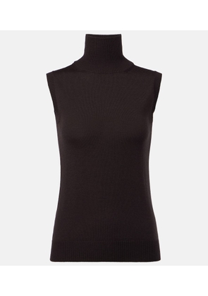 Sportmax Vertigo knitted virgin wool top