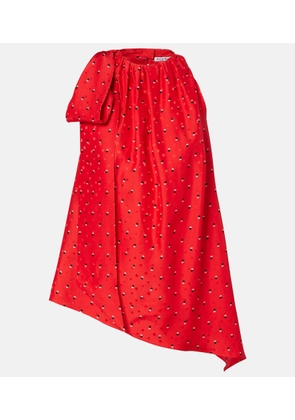 Acne Studios Sombana printed asymmetric silk top