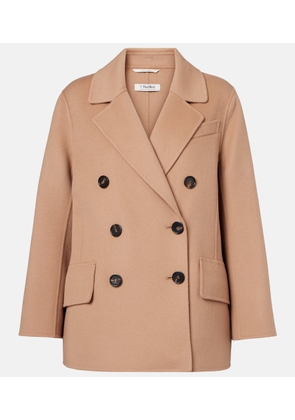 'S Max Mara Lukas double-breasted virgin wool peacoat