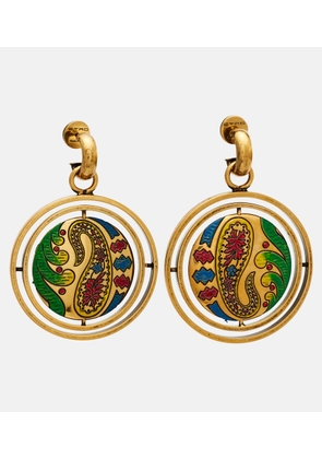 Etro Paisley drop earrings