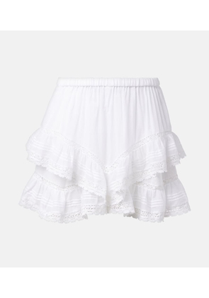 Marant Etoile Geana ruffled cotton shorts