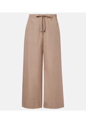 'S Max Mara Auero cotton poplin wide-leg pants