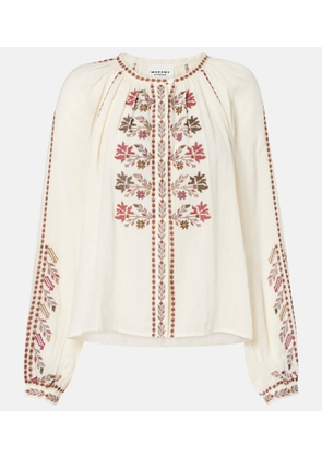 Marant Etoile Lynne embroidered cotton blouse