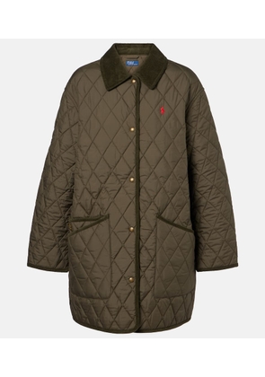 Polo Ralph Lauren Quilted corduroy-trimmed jacket