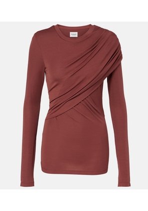 Marant Etoile Dressi draped jersey top