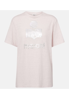 Marant Etoile Zewel logo linen T-shirt