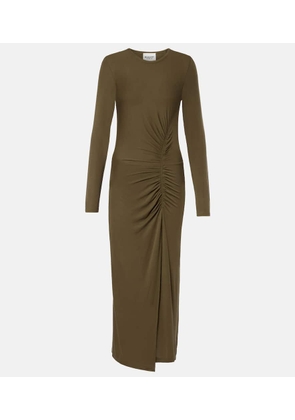Marant Etoile Jelina gathered jersey maxi dress