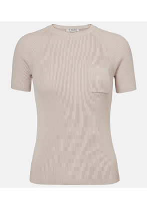 'S Max Mara Berlino ribbed-knit cotton top
