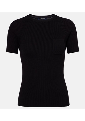 'S Max Mara Berlino ribbed-knit cotton top