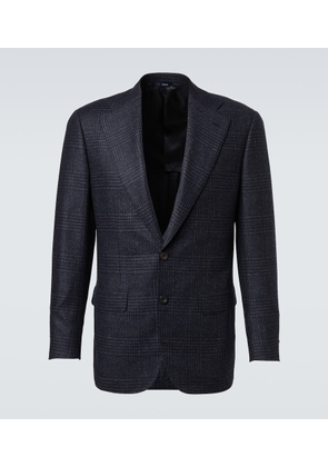 Thom Sweeney Checked wool and silk blazer