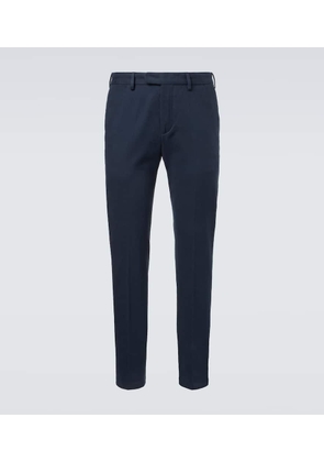 Thom Sweeney Cotton twill slim pants