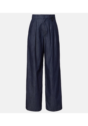 'S Max Mara Jerry embellished chambray wide-leg pants