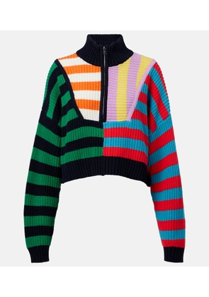 Staud Hampton knitted cotton-blend sweater