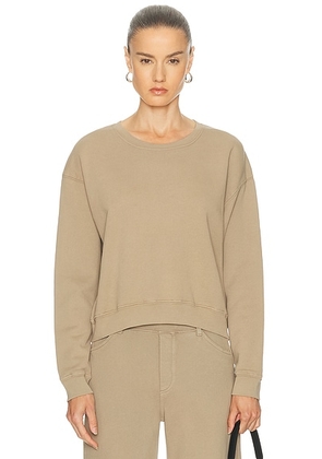 NILI LOTAN Gortana Sweatshirt in Desert Taupe - Taupe. Size L (also in M, S, XS).