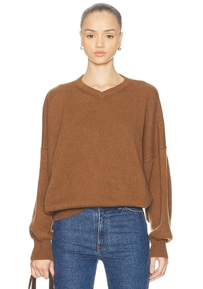 KHAITE Wolfe Sweater in Maple - Brown. Size M (also in S).