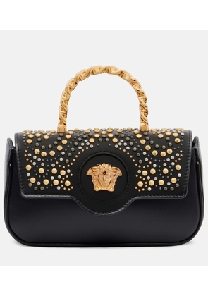Versace La Medusa Mini studded leather tote bag