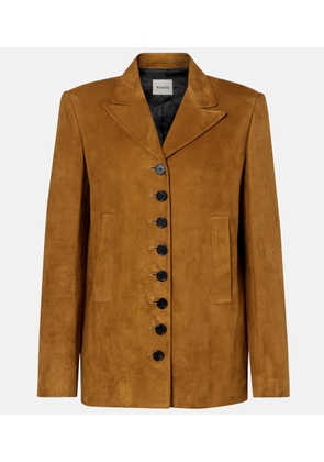 Khaite Saraphina suede jacket