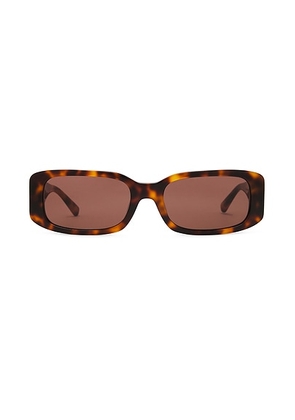 MESSYWEEKEND Roxie Sunglasses in Tortoise & Brown - Brown. Size all.