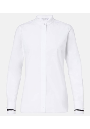 Max Mara Otranto cotton-blend poplin shirt