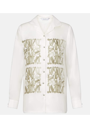 Max Mara Printed silk shirt