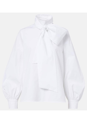 Max Mara Bosforo cotton-blend poplin blouse