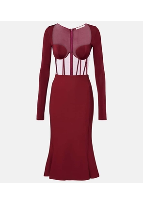 Nensi Dojaka Paneled corset dress