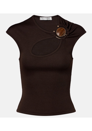 Christopher Esber Cutout gathered top